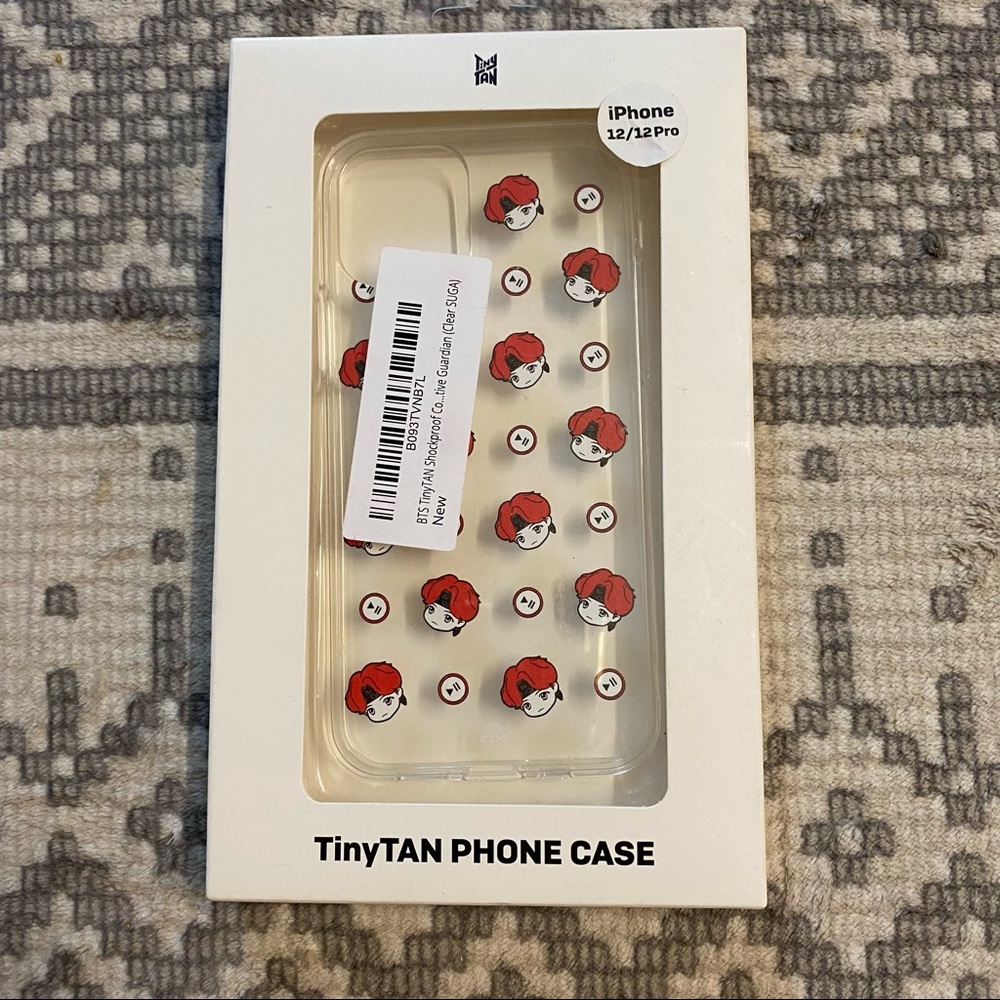Clear BTS Suga iPhone 12/12 Pro Case